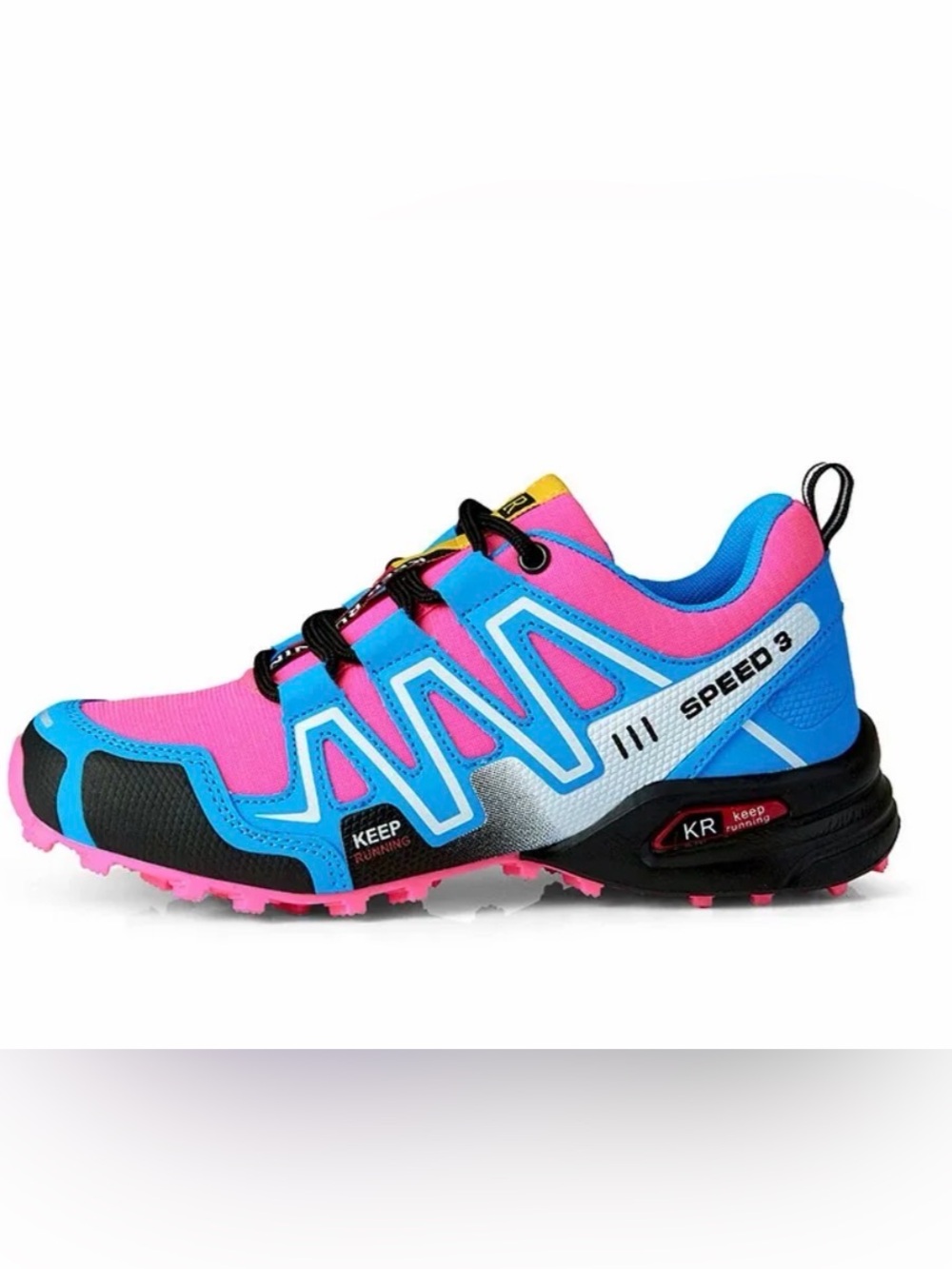 Keep Running Speed 3 Trail Running Shoes Pink Turquoise EU 42 Athletic Sneakers